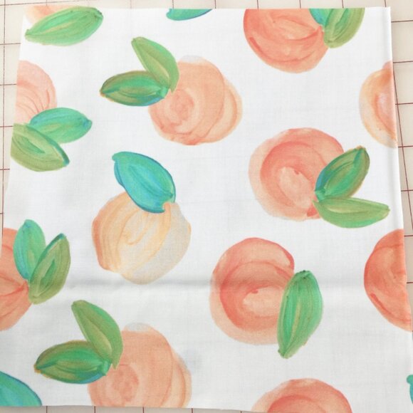 8x8 potholder peaches peach Georgia fruit potholder Pot holders quilted trivets - Picture 2 of 4